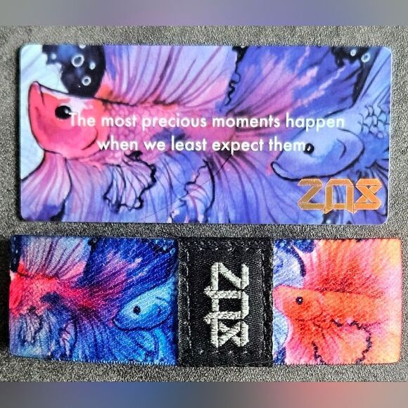 ZOX "SERENDIPITY" #941 LEGEND BETA FISH BY JESSICA DOUGLAS VINTAGE WRISTBAND - Picture 2 of 6